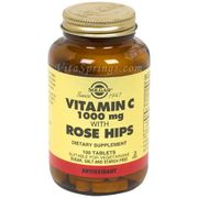Vitamin C 1000 mg with Rose Hips, 100 Tablets, Solgar