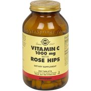 Vitamin C 1000 mg with Rose Hips, 250 Tablets, Solgar
