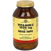 Vitamin C 1500 mg with Rose Hips, 180 Tablets, Solgar