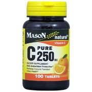 Vitamin C 250 mg, 100 Tablets, Mason Natural