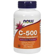 Vitamin C-500 Calcium Ascorbate, 100 Capsules, NOW Foods