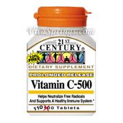 Vitamin C 500 mg Prolonged Release 110 Tablets, 21st Century Health Care