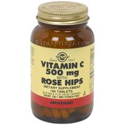 Vitamin C 500 mg with Rose Hips, 100 Tablets, Solgar