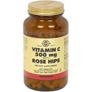 Vitamin C 500 mg with Rose Hips, 250 Tablets, Solgar