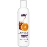 Vitamin C & Manuka Honey Gel Cleanser, 8 oz, NOW Foods