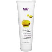 Vitamin D-3 Cream, Moisturizer Nourishes Skin, 4 oz, NOW Foods
