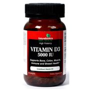 Vitamin D 5000 IU, 90 Softgels, FutureBiotics