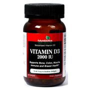 Vitamin D3 2000 IU, 120 Softgels, FutureBiotics