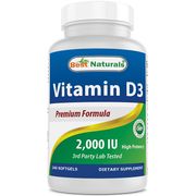 Vitamin D3 2000 IU, 240 Softgels, Best Naturals