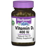 Vitamin D3 400 IU, 100 Softgels, Bluebonnet Nutrition