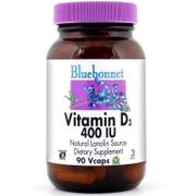 Vitamin D3 400 IU, 180 Vcaps, Bluebonnet Nutrition
