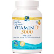 Vitamin D3 5000 - Orange, 120 Softgels, Nordic Naturals