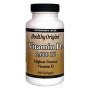 Vitamin D3 5000IU, 360 Softgels, Healthy Origins