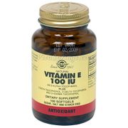 Vitamin E 100 IU Mixed (100 IU d-Alpha Tocopherols & Mixed Tocopherols), 100 Softgels, Solgar