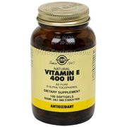 Vitamin E 400 IU Alpha, 100 Softgels, Solgar