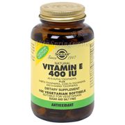 Vitamin E 400 IU Vegetarian (400 IU d-Alpha Tocopherols & Mixed Tocopherols), 100 Softgels, Solgar