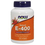 Vitamin E 400 IU With Selenium 100 Gels, NOW Foods