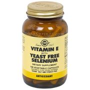 Vitamin E with Yeast-Free Selenium, 100 Vegetable Capsules, Solgar