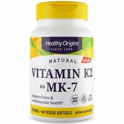 Vitamin K2 as MK-7 100 mcg, 60 Veggie Softgels, Healthy Origins