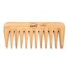 W2 Dark Bamboo Wide Tooth Style Grooming Comb