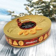 Walkers Shortbread Cookies Case of Elegant Tin, 6.2 oz x 6 Tins