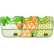 Waterproof Wipe-Off Bibs - Forest, 3 Pack, Green Sprouts Baby Products