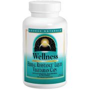 Wellness Herbal Resistance, 60 Vegetarian Liquid Capsules, Source Naturals