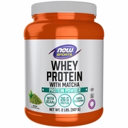 Whey Protein with Matcha Powder, 2 lb (907 g), NOW Foods