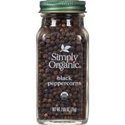 Whole Black Peppercorns, 2.65 oz, Simply Organic