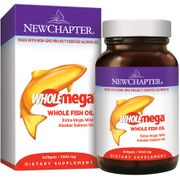 Wholemega Fish Oil 1000 mg, 180 Softgels, New Chapter