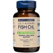 Wild Alaskan Fish Oil - Easy Swallow Minis, 60 Softgels, Wiley's Finest
