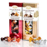 Witor's Delicia Italian Chocolate Truffles, Holiday Gift Pack, 15.87 oz x 2 Tins
