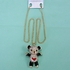 Women Fashion Rhinestone Bling Long Sweater Necklace - Black Bear with Red Heart