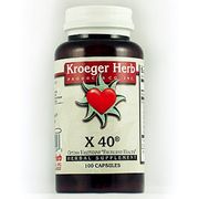 X-40, 100 Vegetarian Capsules, Kroeger Herb