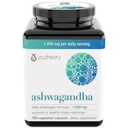 Youtheory Ashwagandha 1000 mg, 150 Vegetarian Capsules