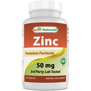 Zinc Gluconate 50 mg, 240 Tablets, Best Naturals