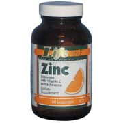 Zinc Lozenges with Vitamin C, 60 Tablets, LifeTime