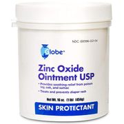 Globe Zinc Oxide Ointment USP 20%, 16 oz (454 g)