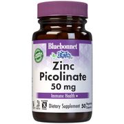 Zinc Picolinate 50 mg, 50 Vegetable Capsules, Bluebonnet Nutrition