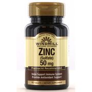 Zinc Sulfate 50 mg, 90 Tablets, Windmill Health Products
