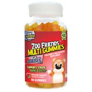 Zoo Friends Multi Gummies Plus Extra D3, Children's Multivitamin Chewable, 60 Gummies, 21st Century HealthCare