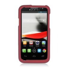 Alcatel OneTouch Evolve Red  Rubberized Case