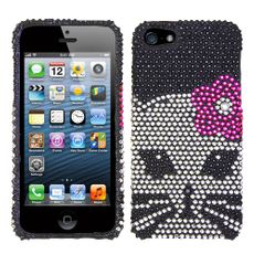Apple iPhone 5|5s Kitty Rhinestone Phone Case