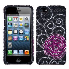 Apple iPhone 5|5s Rose Rhinestone Phone Case