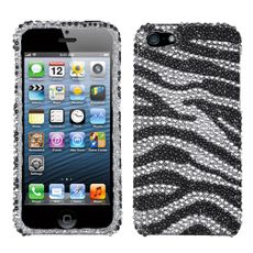 Apple iPhone 5|5s Zebra Rhinestone Phone Case