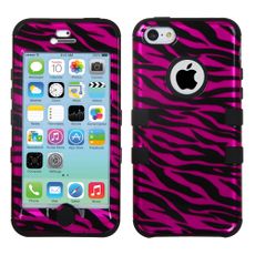 Apple iPhone 5c Pink Zebra 2 Layer Tough Case
