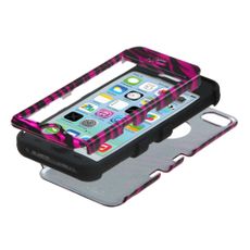 Apple iPhone 5c Pink Zebra 2 Layer Tough Case