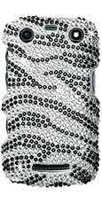 Blackberry 9370 Black Zebra Rhinestone Case