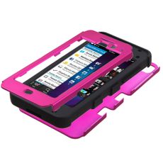 Blackberry Z10 Pink and Black 2 Layer Tough Case