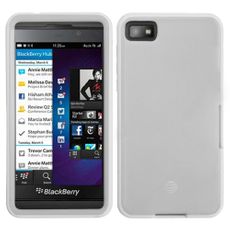 Blackberry Z10 Translucent White Silicone Skin